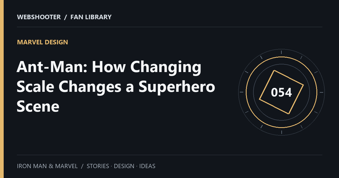 Editorial cover: Ant-Man: How Changing Scale Changes a Superhero Scene