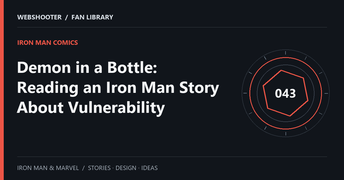 Editorial cover: Demon in a Bottle: Reading an Iron Man Story About Vulnerability