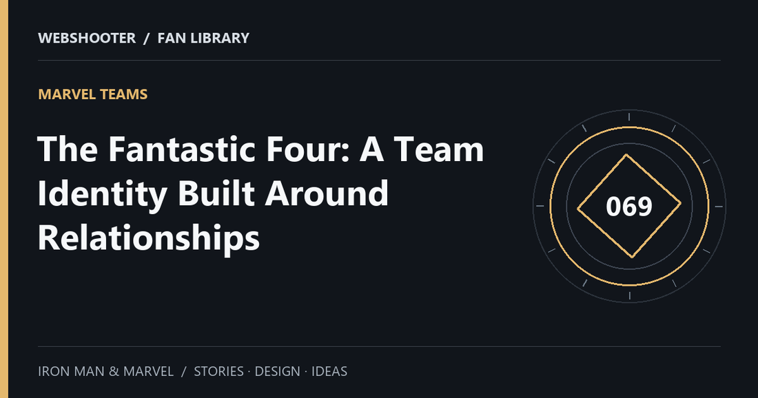 Editorial cover: The Fantastic Four: A Team Identity Built Around Relationships