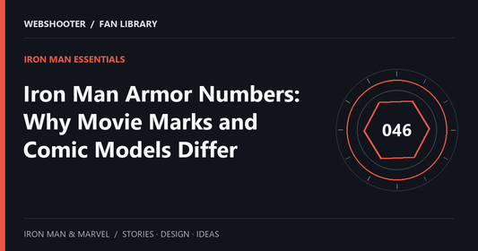 Editorial cover: Iron Man Armor Numbers: Why Movie Marks and Comic Models Differ