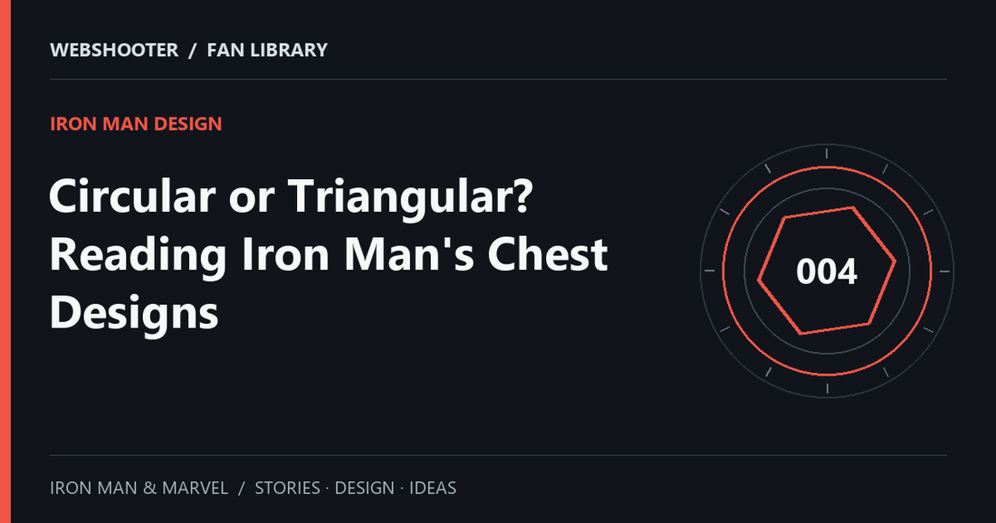 Editorial cover: Circular or Triangular? Reading Iron Man's Chest Designs
