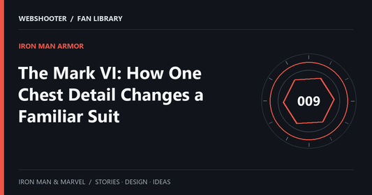 Editorial cover: The Mark VI: How One Chest Detail Changes a Familiar Suit