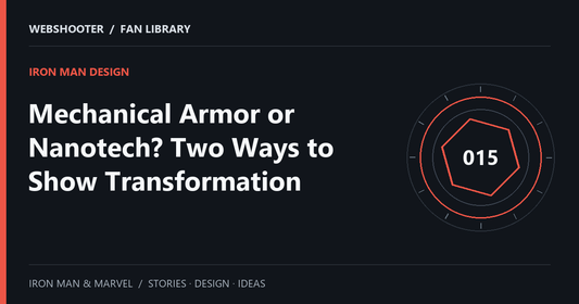 Editorial cover: Mechanical Armor or Nanotech? Two Ways to Show Transformation