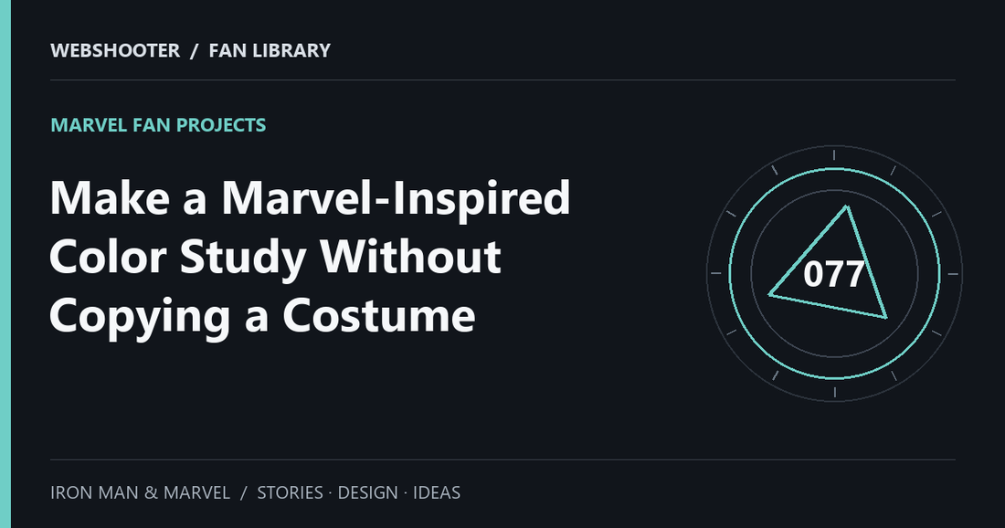 Editorial cover: Make a Marvel-Inspired Color Study Without Copying a Costume
