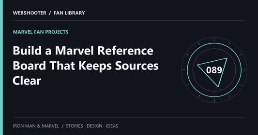 Editorial cover: Build a Marvel Reference Board That Keeps Sources Clear