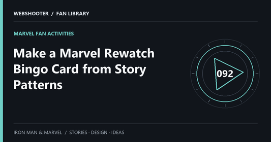 Editorial cover: Make a Marvel Rewatch Bingo Card from Story Patterns