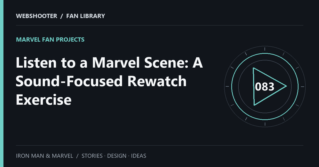 Editorial cover: Listen to a Marvel Scene: A Sound-Focused Rewatch Exercise