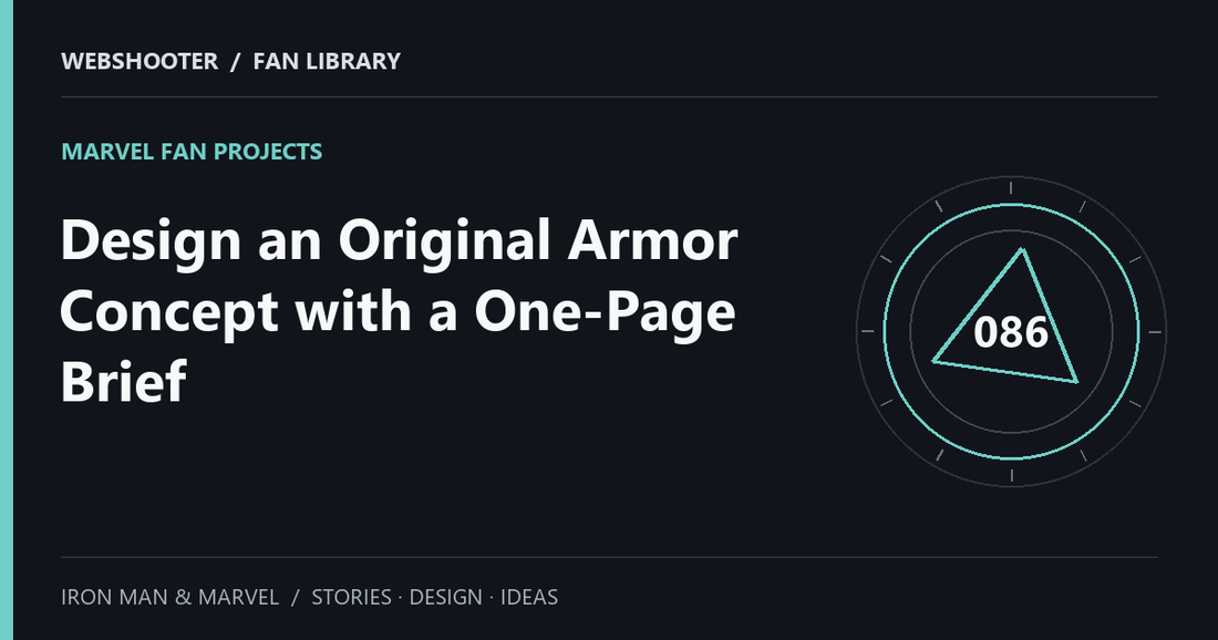 Editorial cover: Design an Original Armor Concept with a One-Page Brief