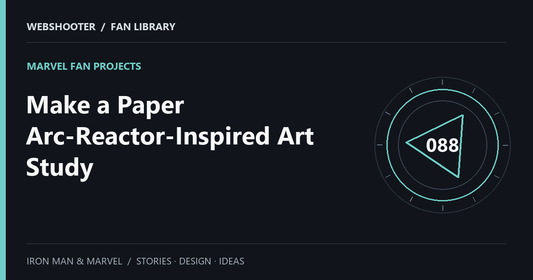 Editorial cover: Make a Paper Arc-Reactor-Inspired Art Study
