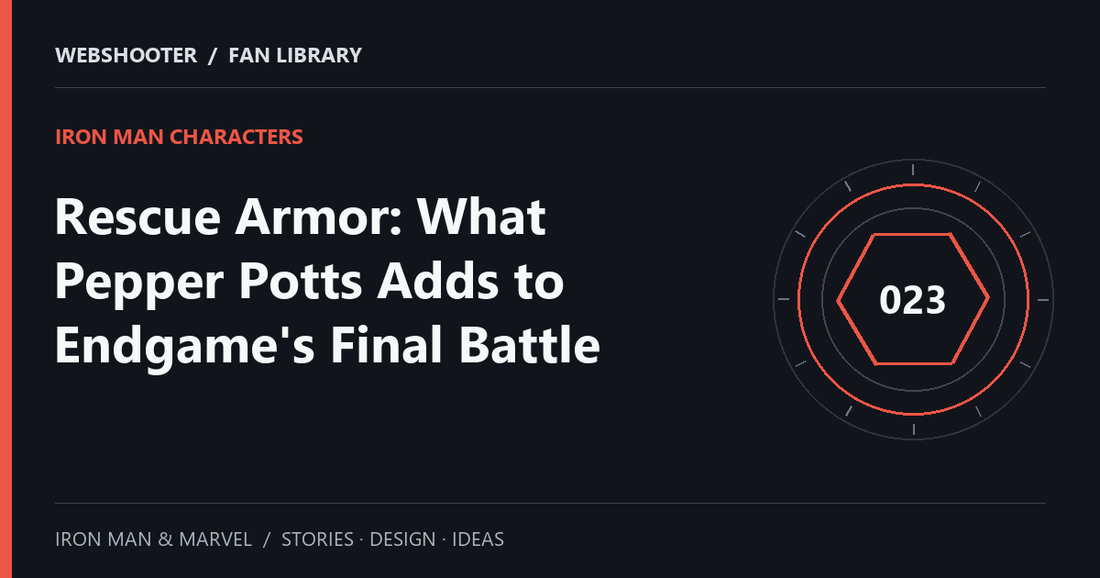 Editorial cover: Rescue Armor: What Pepper Potts Adds to Endgame's Final Battle
