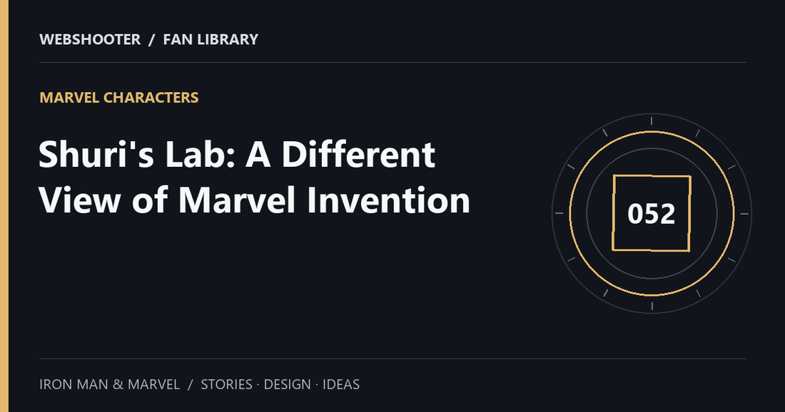 Editorial cover: Shuri's Lab: A Different View of Marvel Invention
