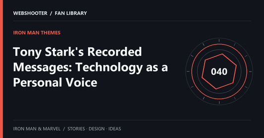 Editorial cover: Tony Stark's Recorded Messages: Technology as a Personal Voice