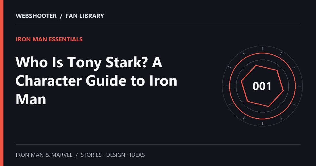 Editorial cover: Who Is Tony Stark? A Character Guide to Iron Man